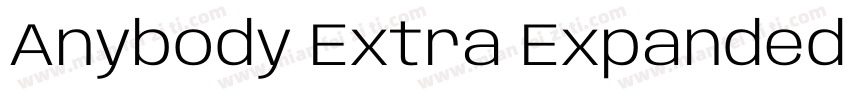 Anybody Extra Expanded Extra Light字体转换
